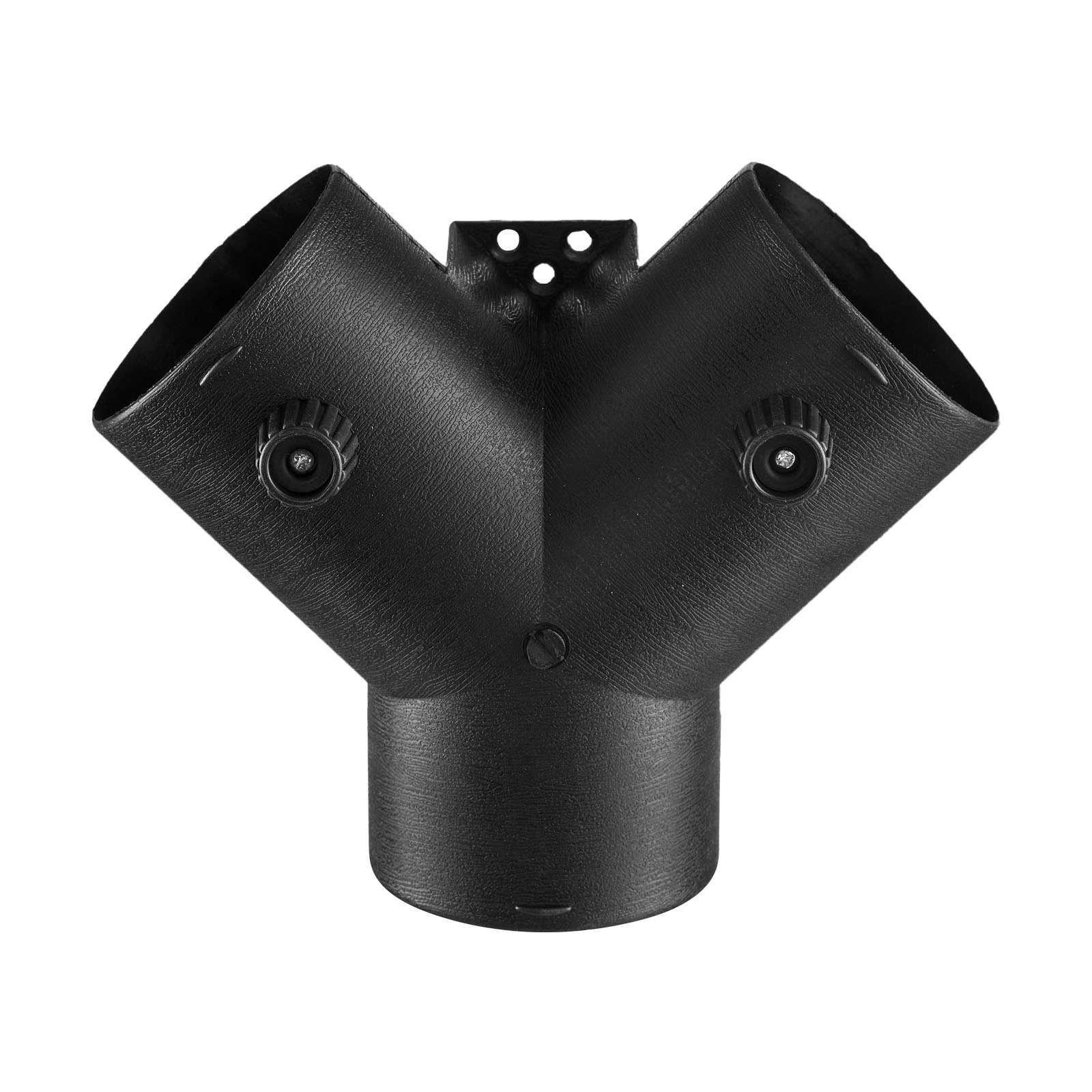 VEVOR Diesel Heater Pipe Duct Vent Kit, 75mm Heater Pipe Warm Air Outlet Vent Set with Y-Shaped Connector & Air Duct Clamps, Parking Heaters Air Ducts Vent Kit for 2KW 5KW 8KW Diesel Heaters, Black