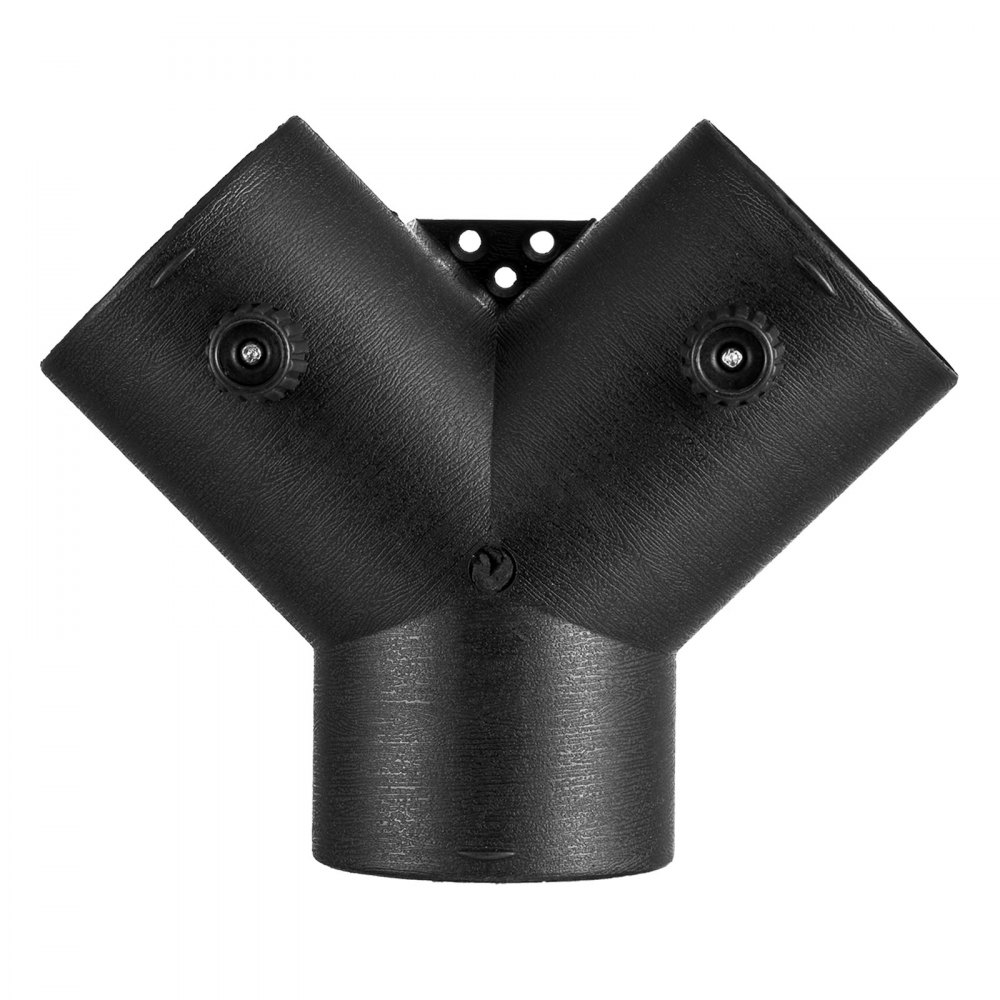 VEVOR Diesel Heater Connector, 75mm Diesel Heater Duct Connector Accessories, 3-Way Y Branch Diesels Heaters Air Vent Duct with 2 90° Rotatable Valves, Black Joint Connectors for 2KW 5KW 8KW Heaters