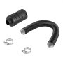 VEVOR Kit de Tubería de Admisión para Calentador Diésel, Manguera de Silenciador con Filtro de Admisión de Aire Expandible y Flexible para Calentadores de Aire de 2/5/8 kW, 51 x 590 mm, Negro