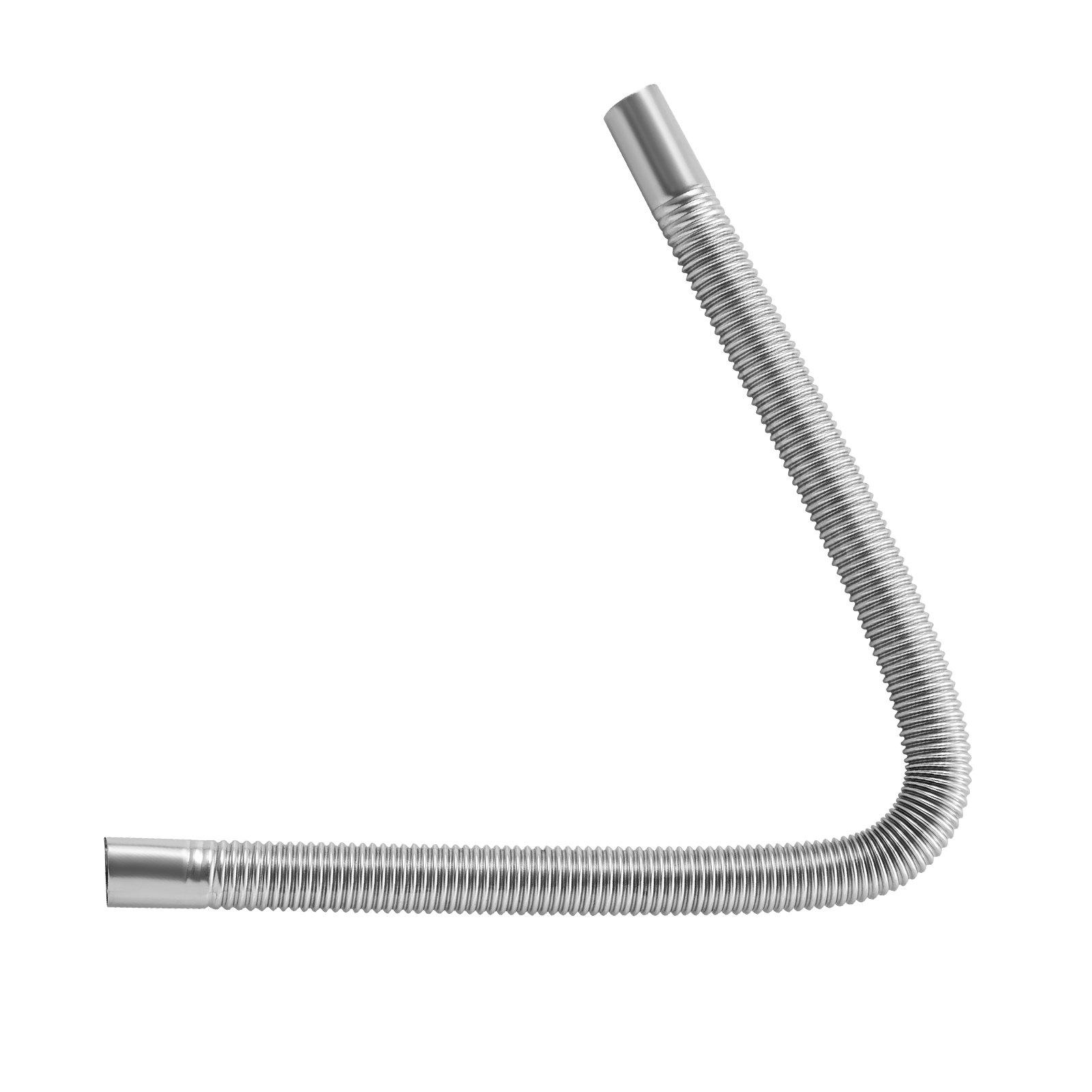 VEVOR Tubo de Escape para Calentador de Estacionamiento Flexible, con 2 Abrazaderas, Acero Inoxidable, con Sección Transversal de Φ 25 mm, para Calentadores Diésel de 2/5/8 kW, Φ 25 x 590 mm