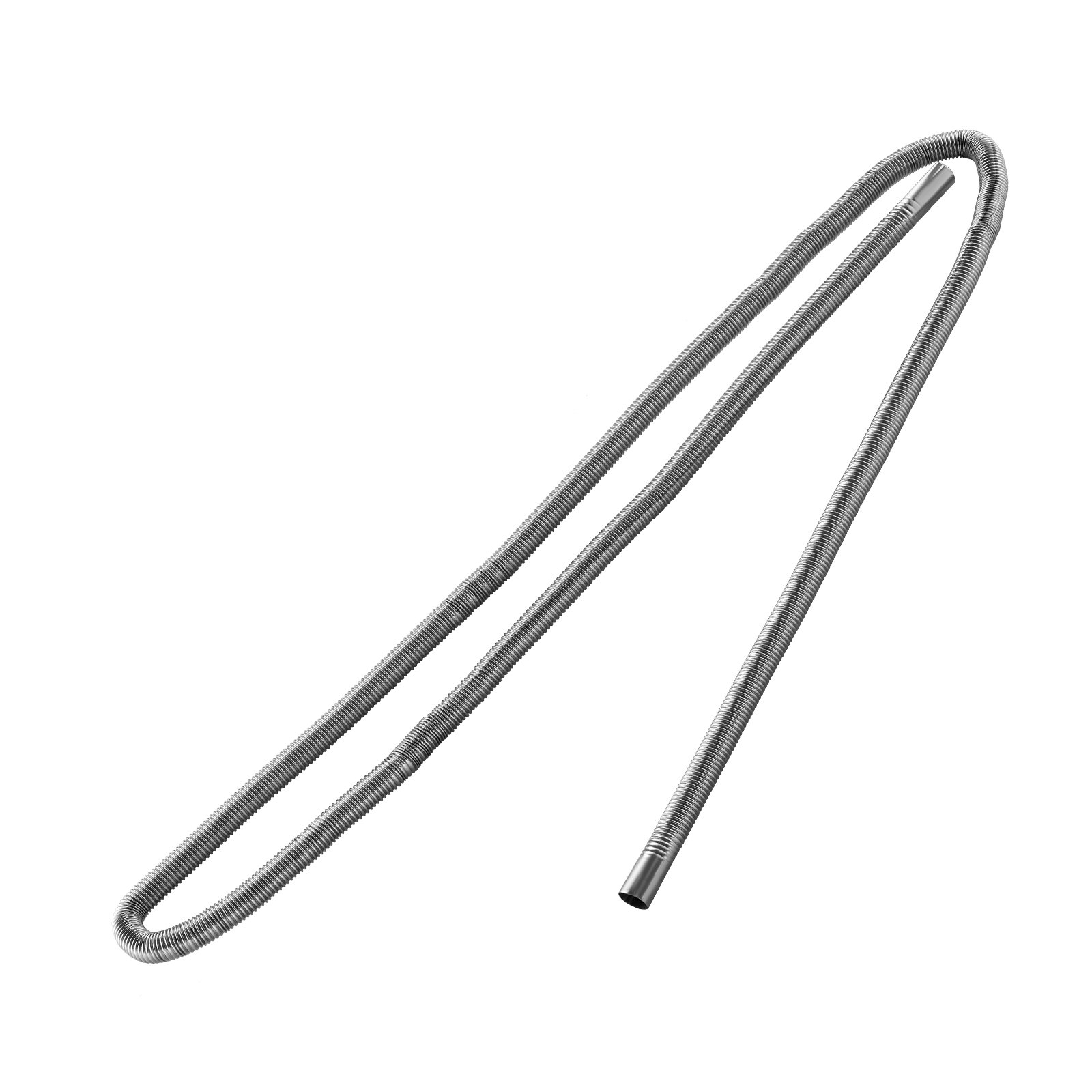 VEVOR Tubo de Escape para Calentador de Estacionamiento Flexible, con 2 Abrazaderas, Acero Inoxidable con Sección Transversal para Calentadores Diésel de 2 /5/8 kW, Φ 25 x 3000 mm, 1 ud, Plata