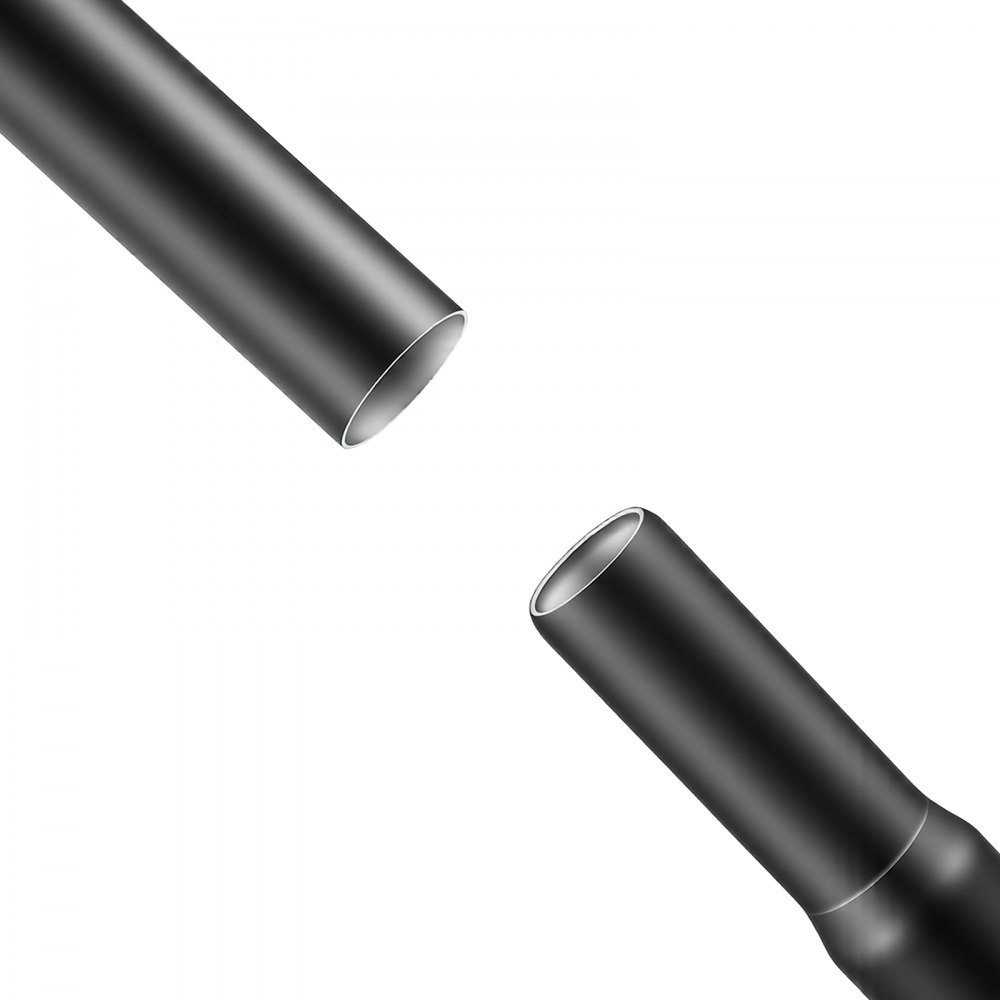 VEVOR Mástil de Bandera para Exterior, Alto de 6,09 m, Asta para Bandera de Aluminio Modular, con Base de Fijación de PVC, Kit Completo de Instalación, para Zona Residencial Comercial, Color Negro