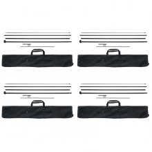 VEVOR 4 PCS de Mástil de Bandera de Plumas 498,5 cm con Estacas para el Suelo