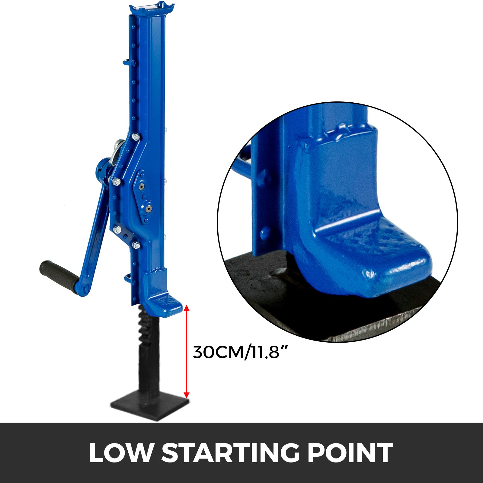 1.5t Gato Para Remolque Mecánico De Mano Punto De Partida Bajo