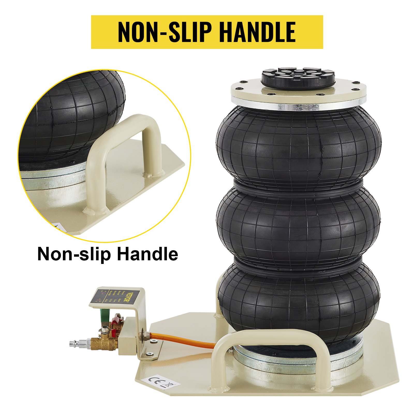 VEVOR Gato De Aire Gato Neumático de 6600 Lbs Gato Neumatico 3T para Automóviles Minivans Suv etc