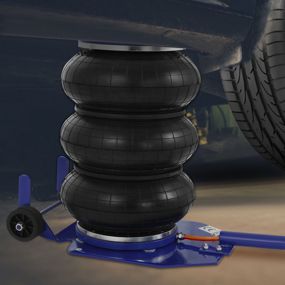 VEVOR Gato Neumático 3T del Color Azul Neumatico para Coche Gato de Aire de Bolsa Gato Neumático de Aire