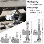 VEVOR Gato de tijera eléctrico 3 T Gato eléctrico para automóvil 12 V Gato eléctrico para coche elevador eléctrico, coche con bomba inflable