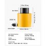 VEVOR Gato Hidráulico Carretilla Capacidad de 50 t, Gato Hidráulico para Coche, Carrera del Pistón de 50 mm, Simple Efecto, Altura Total de 112 mm, para Coche, Furgoneta, Barco, Camión, Caravana