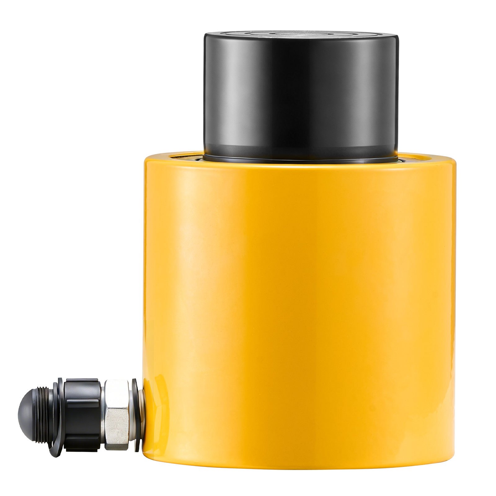 VEVOR Gato Hidráulico Carretilla Capacidad de 50 t, Gato Hidráulico para Coche, Carrera del Pistón de 50 mm, Simple Efecto, Altura Total de 112 mm, para Coche, Furgoneta, Barco, Camión, Caravana