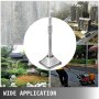 VEVOR 1-1/8" Vástago Hexagonal Apisonador Martillo Neumático Placa Compactadora de Acero con Puntas Puntiagudas de Cincel Martillo de Demolición para Compactador de Suelo Martillo Rompedor de Hormigón