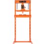 VEVOR Workshop Press Hydraulic Press 12 t, Car Vehicle Frame Press Orange 40-705 mm, Manual Bearing Press Carbon Steel Workshop Press for Car Bushings, Ball Joints, U-Joints etc.