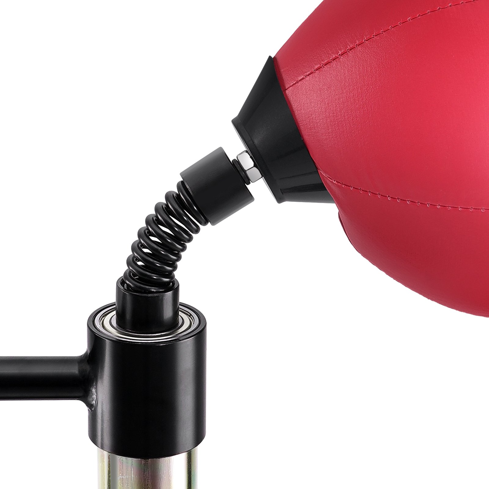 VEVOR Box Speed Trainer, Punching Bag with Stand, Reflex Punching Bag for Teens & Adults, Height-Adjustable Freestanding Punching Bag Set with Gloves, Workout Speed Bag for Training, Red