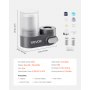 VEVOR Filtro de Agua de Fibra de Carbono para Grifo de Fregadero Purificador de Agua Vertical 2 Modos Elimina Cloro Plomo con 3 Filtros Compatible con la Mayoría de Grifos de Cocina, Baño, Gris