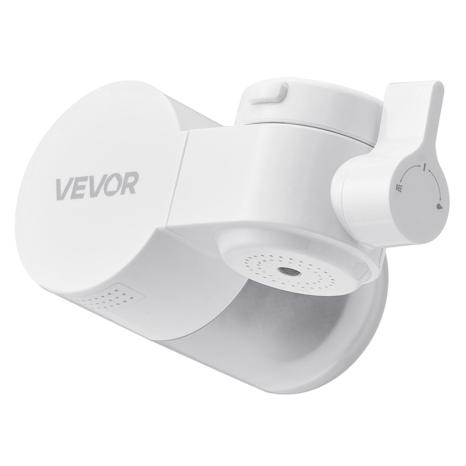 VEVOR Filtro de Agua de Fibra de Carbono para Grifo de Fregadero Purificador de Agua Horizontal 3 Modos Elimina Cloro Plomo con 1 Filtro Compatible con la Mayoría de Grifos de Cocina, Baño, Blanco