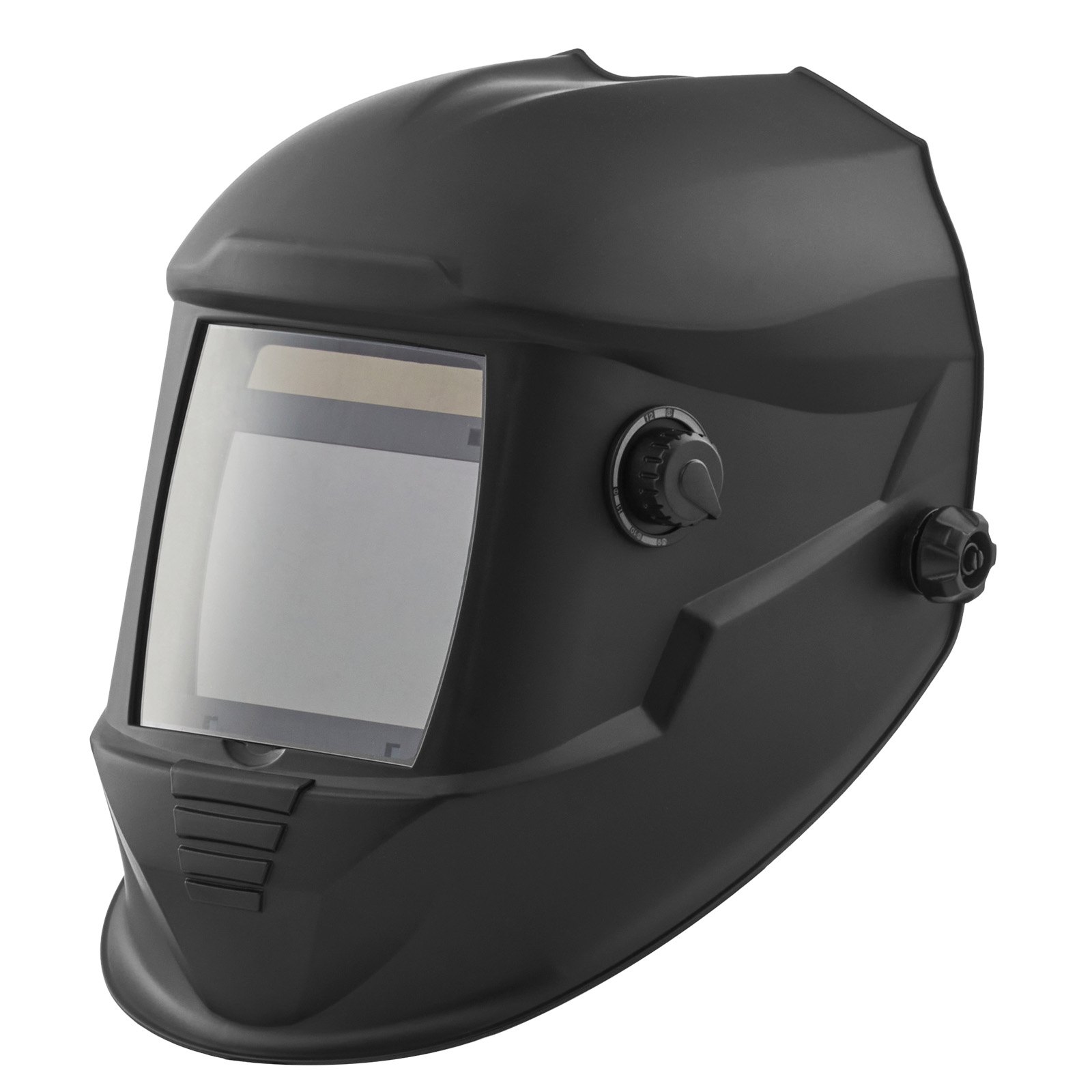 VEVOR Casco de Soldadura con Oscurecimiento Automático Solar, Color Verdadero, Visión Amplia, 100 x 80 mm, con 4 Sensores de Arco, Tono DIN 4/5-9/9-13, para Soldadura TIG MIG ARC, Esmerilado, Corte