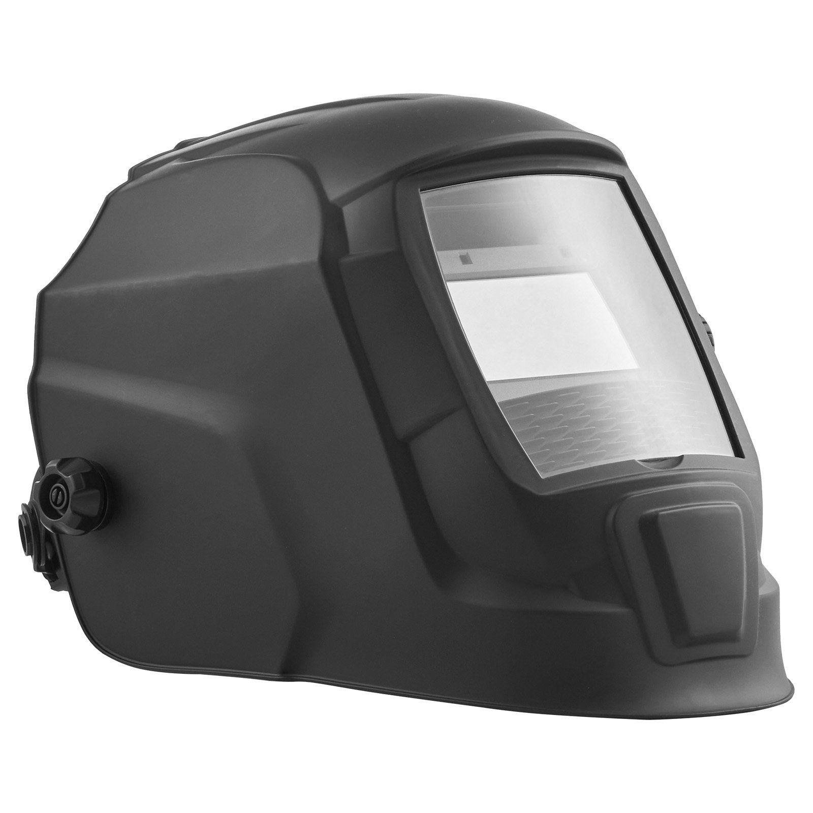 VEVOR Casco de Soldadura, con Oscurecimiento Automático Solar, Color Verdadero, Visión Amplia, 93 x 42,9 mm, con 2 Sensores Arco, Tono DIN 4/9-13, a Soldadura TIG, MIG y Arco, Amolado, Negro Mate
