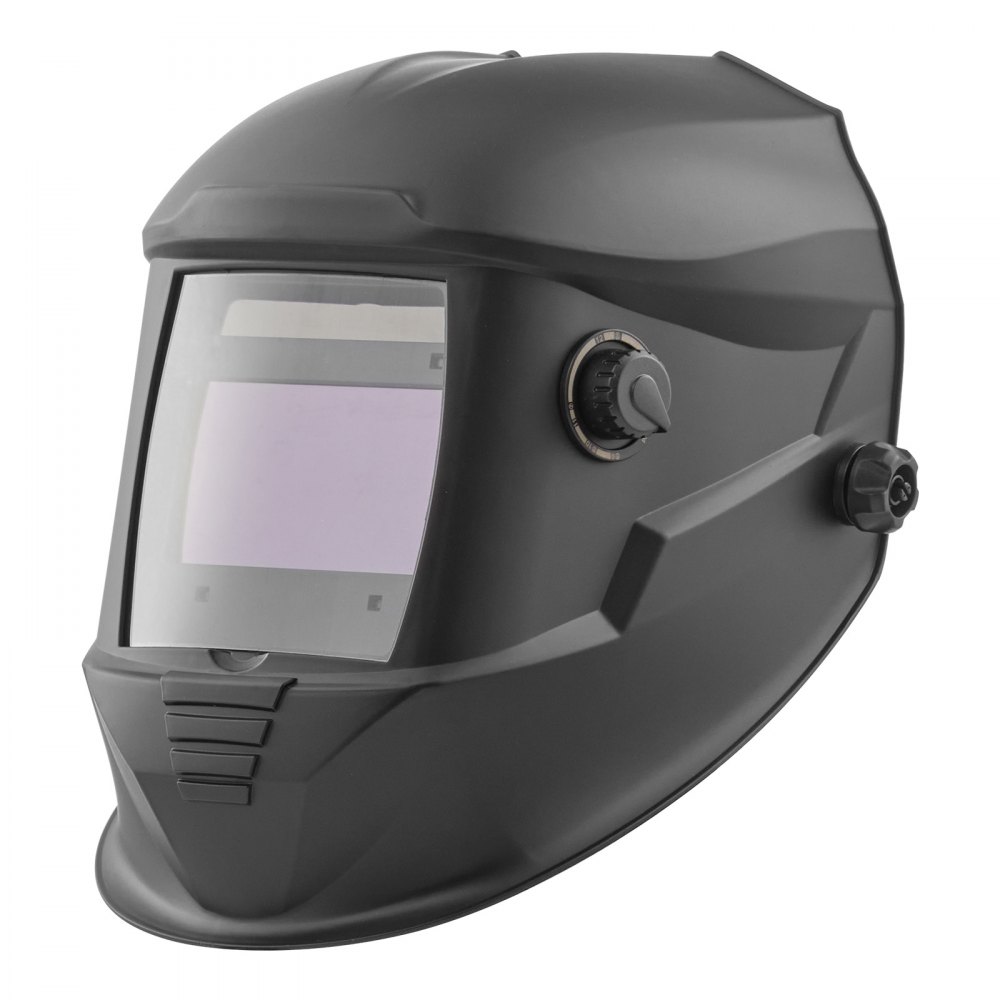 VEVOR Casco de Soldadura con Oscurecimiento Automático Solar, Color Verdadero, 100,1 x 59,4 mm, con 4 Sensores Arco Inteligentes, Tono DIN 4/5-9/9-13, para Soldadura TIG MIG ARC, Amolado y Corte