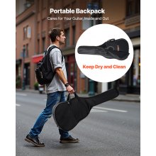 VEVOR Guitarra Acústica con Corte de 1041,4 mm con Tapa de Abeto Macizo Negro