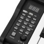 VEVOR Piano Eléctrico de Tamaño Completo de 88 Teclas, con Soporte, 600 Tonos y 600 Ritmos, con Pedal, Altavoz, Conector para Auriculares, USB/MIDI, Adaptador de Corriente, para Principiantes, Negro
