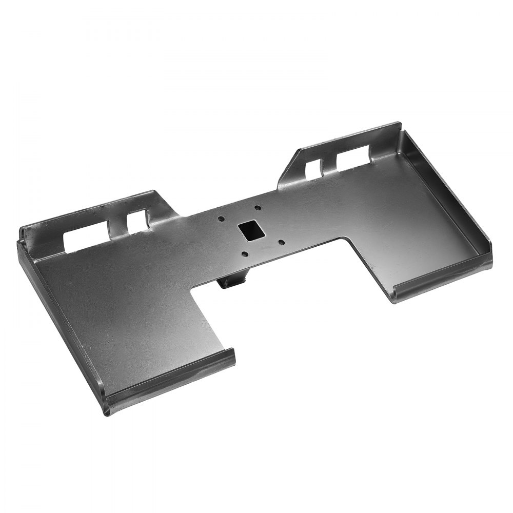 VEVOR Placa de Fijación para Minicargadora 9,53 mm de Grosor con Receptor de Enganche de 58 mm, Placas de Carga de Acoplamiento Rápido Compatible con Minicargadoras Deere, Kubota, Bobcat y Mahindra