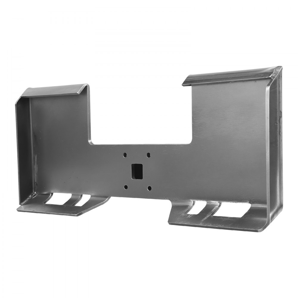 VEVOR Placa de Fijación para Minicargadora 9,53 mm de Grosor con Receptor de Enganche de 58 mm, Placas de Carga de Acoplamiento Rápido Compatible con Minicargadoras Deere, Kubota, Bobcat y Mahindra
