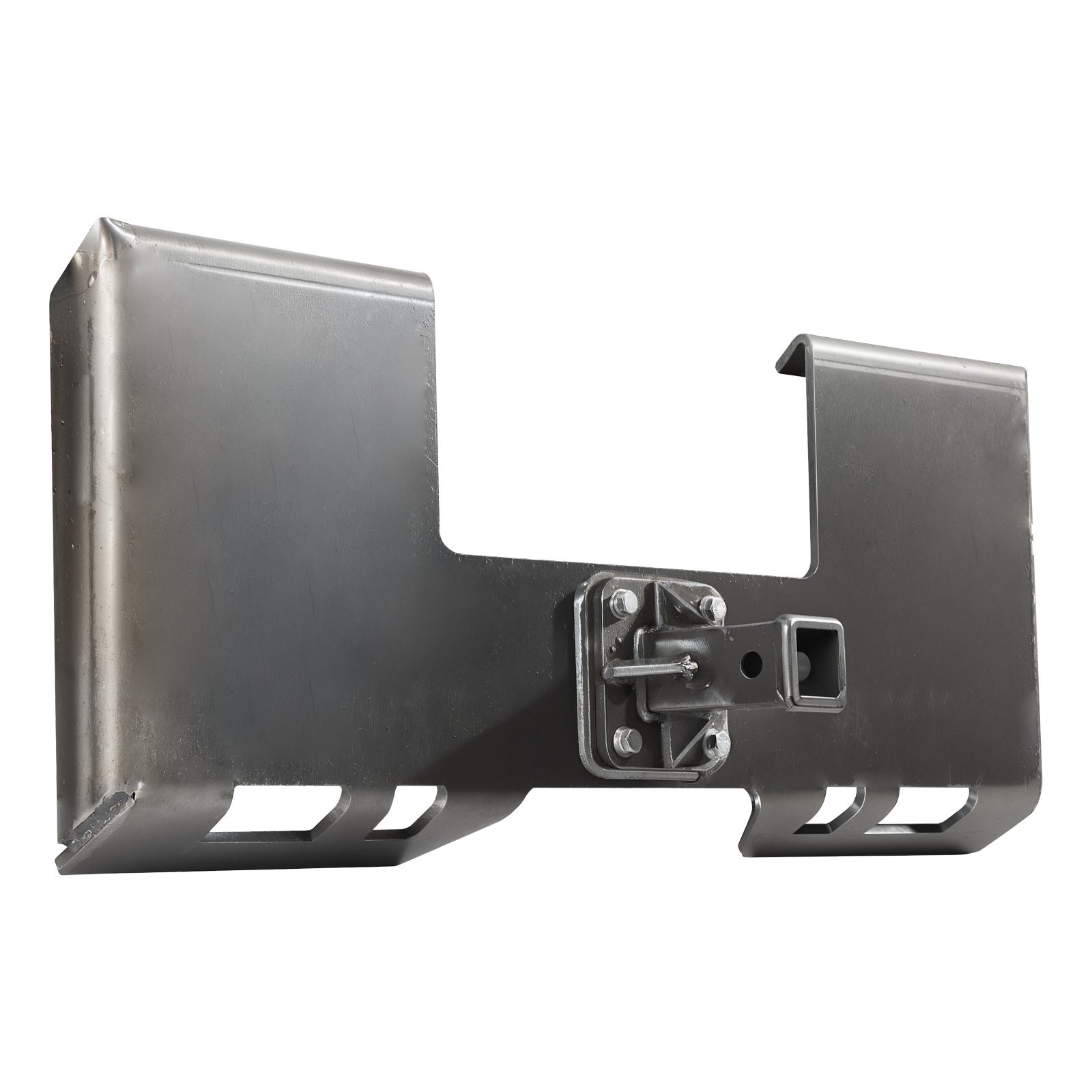 VEVOR Placa de Fijación para Minicargadora 9,53 mm de Grosor con Receptor de Enganche de 58 mm, Placas de Carga de Acoplamiento Rápido Compatible con Minicargadoras Deere, Kubota, Bobcat y Mahindra