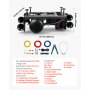 VEVOR Kit de Bocina de Aire 4 Trompetas 150 dB, con Tanque Compresor de Aire de 150 PSI y Tanque de 10 L, Gran Penetración, Manómetro, a Prueba de Fugas, para Camiones, SUV, Vehículos Todoterreno 12V