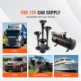 VEVOR Kit de 4 Bocinas de Trompeta Bocina de Automóvil de 150 dB con Compresor de Aire de 90-120 PSI Tanque de Aire de 3 L Bocina de Aire Universal de 12 V para Todos los Vehículos Trenes Barcos Auto