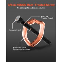 VEVOR Kit de Prensa Resistente para Cojinetes de Rueda, 23 uds, para Extracción e Instalación de Cojinetes de Tracción Delantera, con Tornillo Deslizante, Bujes, Placas de Manguito y Estuche