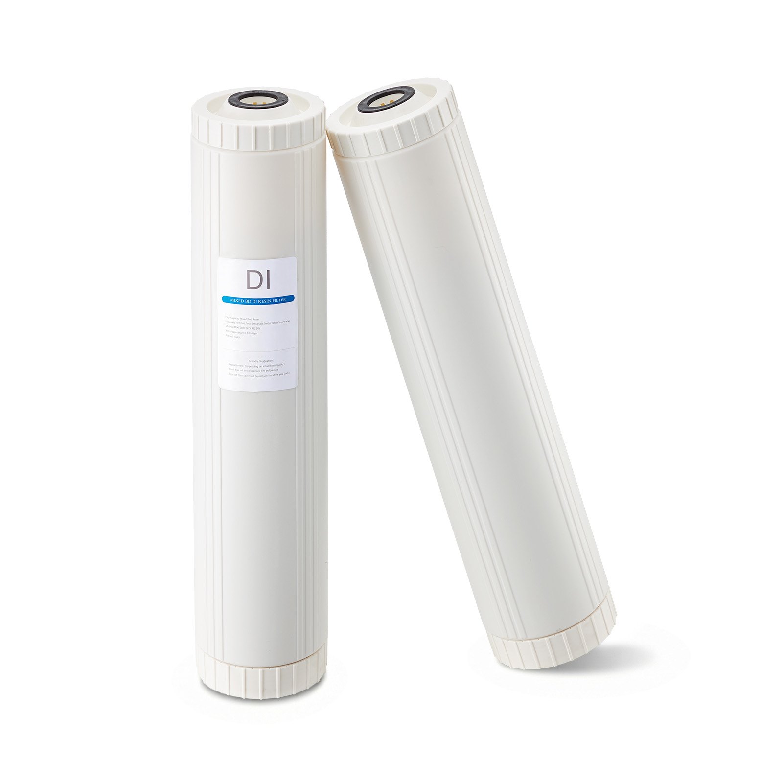 VEVOR Filtro Desionizado 2 x 4 L de Resina DI de Lecho Mixto, Cartucho de Resina para Sistema de Lavado Impecable, con Sistemas de Agua Desionizada PRS-207SLXC, PRS-TCXC, PRS-TCXC-PT y PRS-207XCGB