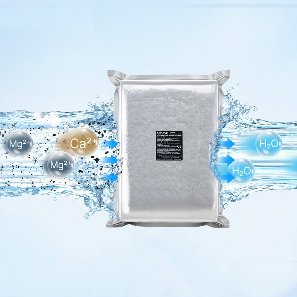 VEVOR Resina de Intercambio Iónico 5 L, Resina Desionizada de Lecho Mixto para Sistema de Lavado Impecable, Repuesto de Filtro DI, para Automóviles, Vehículos Recreativos, Embarcaciones, 1 Paquete