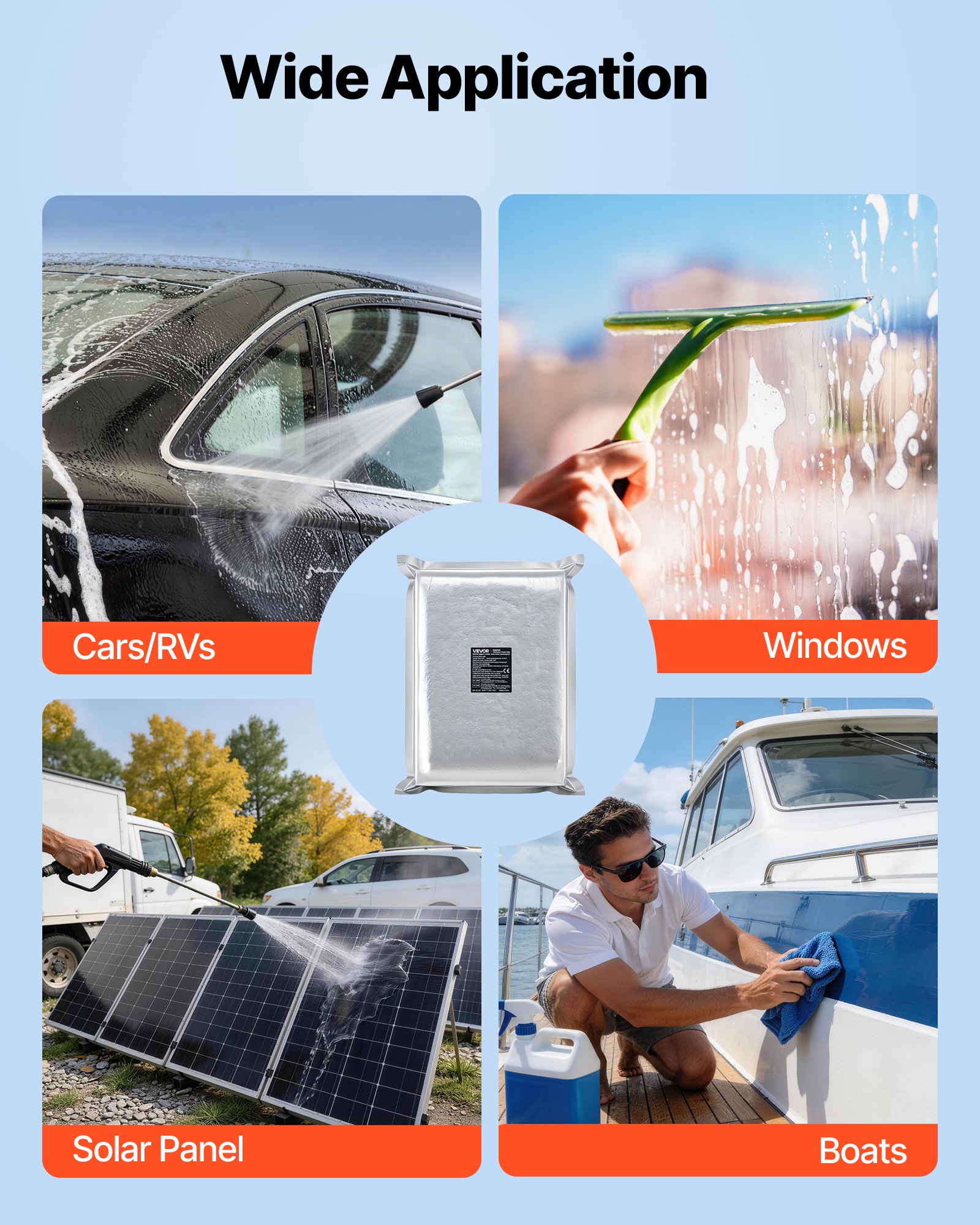 VEVOR Resina de Intercambio Iónico 5 L, Resina Desionizada de Lecho Mixto para Sistema de Lavado Impecable, Repuesto de Filtro DI, para Automóviles, Vehículos Recreativos, Embarcaciones, 1 Paquete