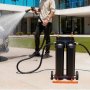 VEVOR Sistema de Agua Desionizada con Resina DI de 2 x 4 L, Sistema de Lavado de Coche con Medidor de TDS, Filtro Desionizador de Agua Portátil y sin Contacto, Tipo de Carrito, para Autos, Ventanas