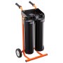 VEVOR Sistema de Agua Desionizada con Resina DI de 2 x 4 L, Sistema de Lavado de Coche con Medidor de TDS, Filtro Desionizador de Agua Portátil y sin Contacto, Tipo de Carrito, para Autos, Ventanas