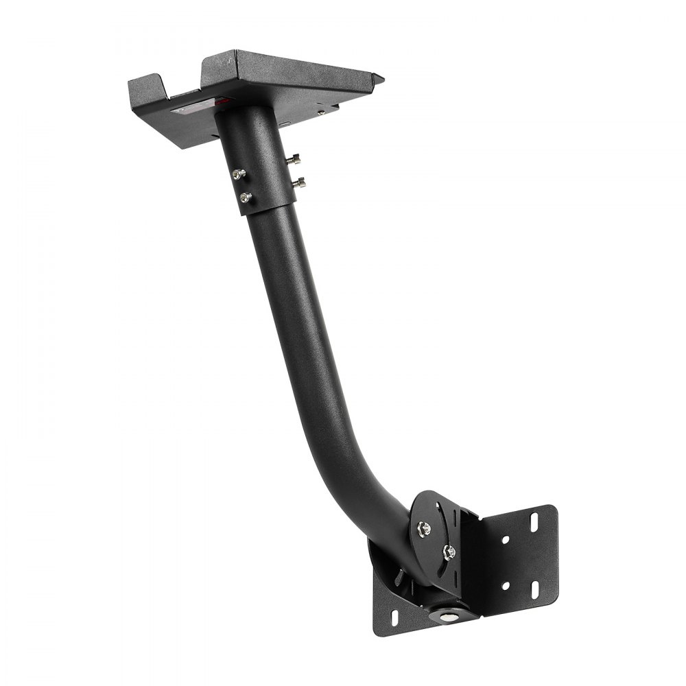 VEVOR Soporte de Starlink Gen 3, Kit de Montaje en Pared con Ángulo Ajustable, Adaptador de Poste Starlink Largo de Acero Resistente, Compatible con Gen3 y V3, Fácil de Montar, Color Negro