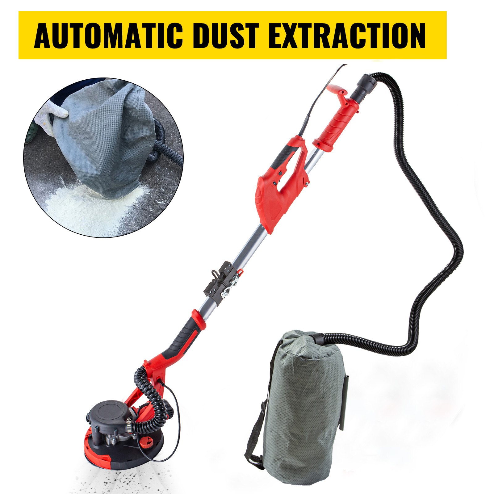 Lijadora De Pared Pulidora De 750 W225 Mmlijadora Plegablecon Bolsa De Vacío