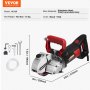 VEVOR Cortadora de Pared Profundidad de Corte de 34 mm Máquina Cortadora de Pared 2500 W Ancho de Corte de 38 mm Ranuradora de Pared con 5 Hojas de Sierra Diámetro de 160 mm con Rayos Infrarrojos