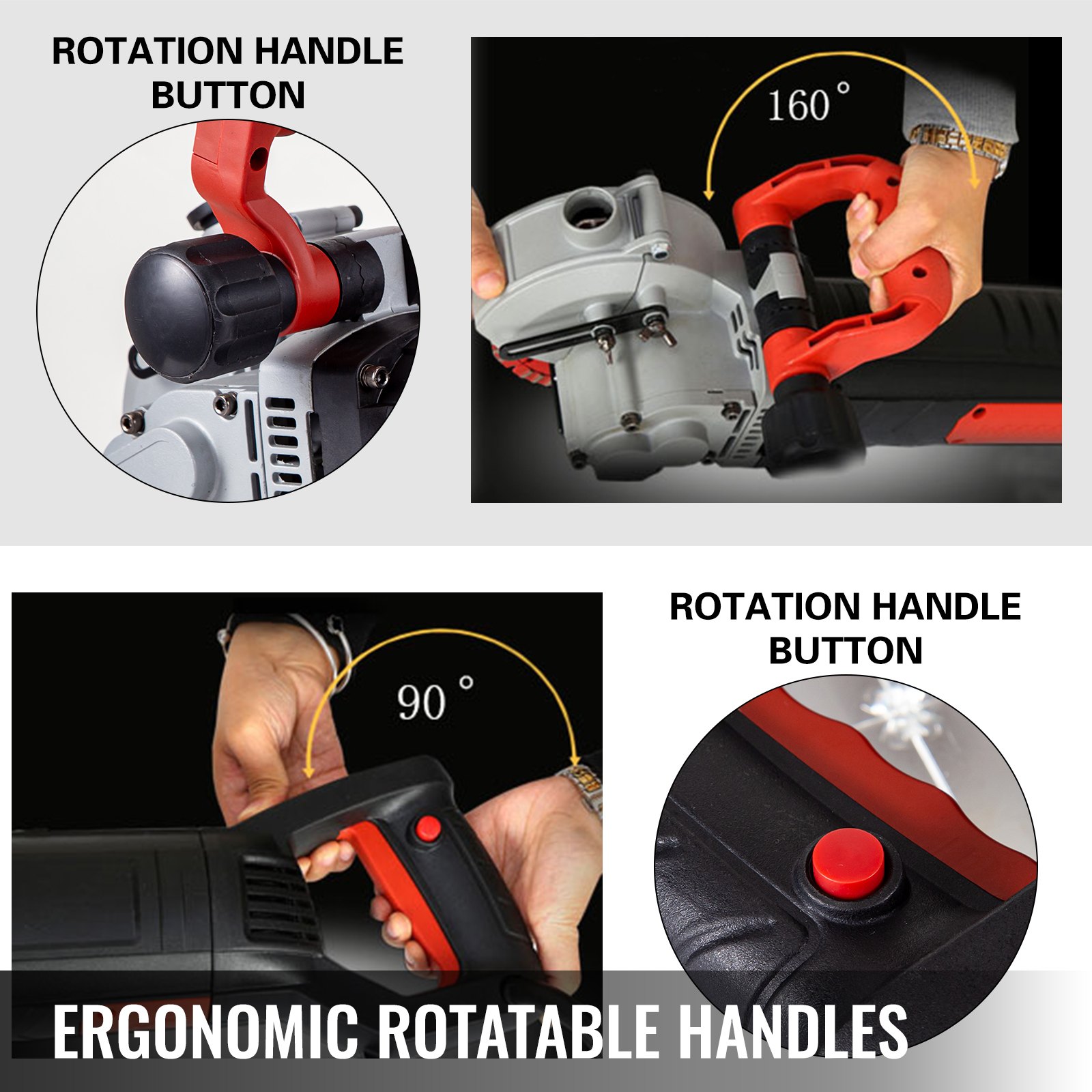 Vevor Cortadora De Ranuras De Pared 41 Mm De Profundidad Con Hojas 8 Piezas