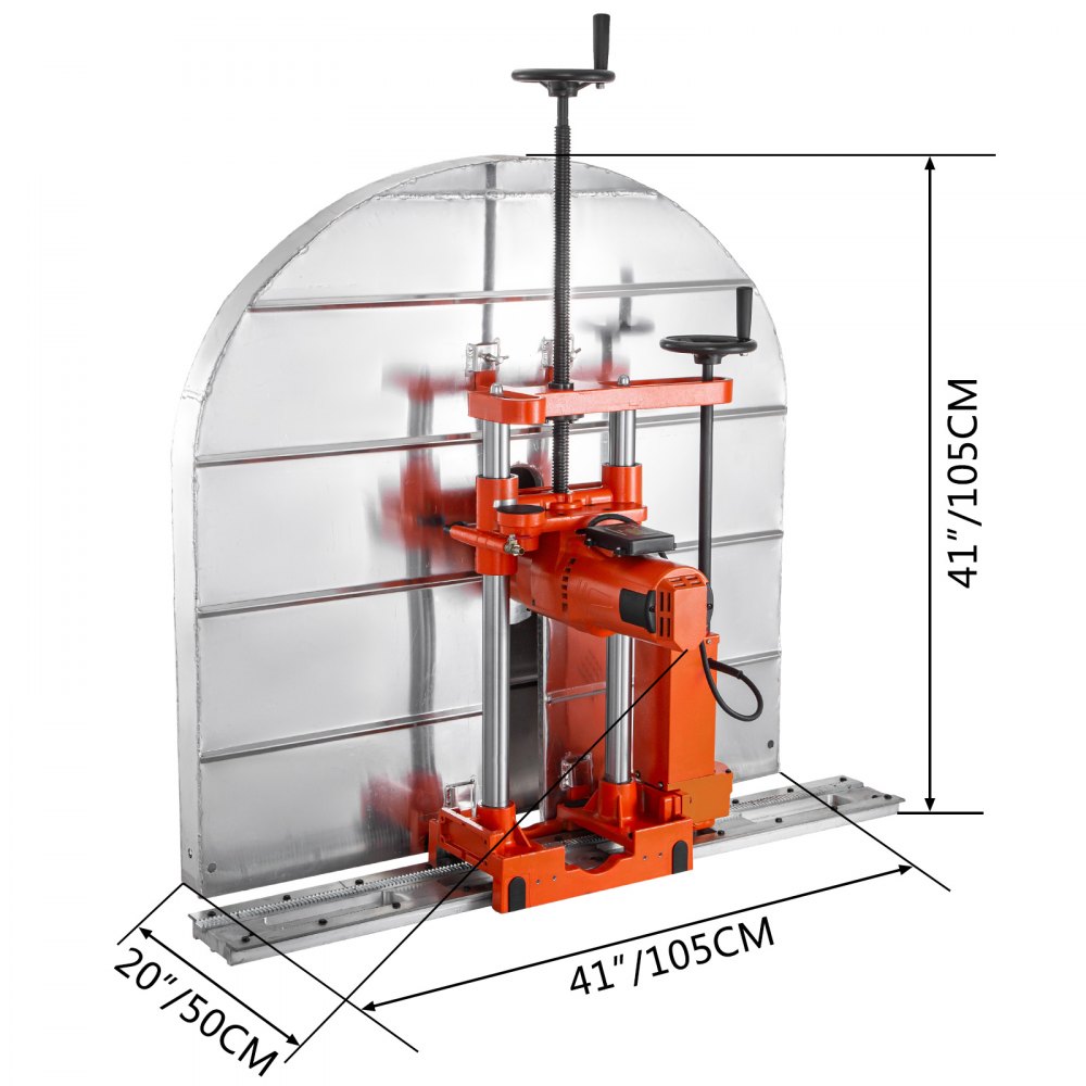 Vevor Cortadora De Muro Eléctrica Semiautomática Máquina De Corte De Pared 50 Hz