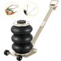 VEVOR Gato Neumático de Aire con Capacidad de 3 T, Gato de Aire para Coche Altura 150-400 mm, Gato Neumático Taller con Mango, Triple Bolsa de Gato Neumático, Gato Neumático para Automóviles, Blanco
