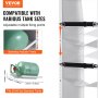VEVOR Soporte para tanque de refrigerante, con 3 tanques de botellas de 30-50 lb, soporte para tanque de cilindro de 14,64 x 13,97 x 46,06 pulgadas, soporte para cilindro de refrigerante, bastidores