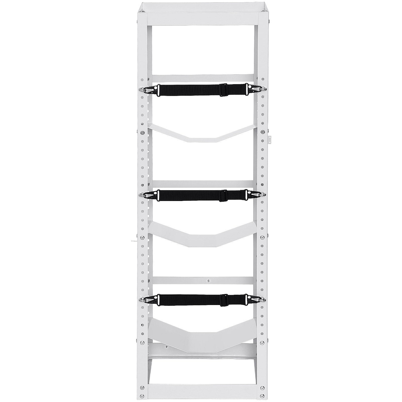 VEVOR Soporte para tanque de refrigerante, con 3 tanques de botellas de 30-50 lb, soporte para tanque de cilindro de 14,64 x 13,97 x 46,06 pulgadas, soporte para cilindro de refrigerante, bastidores