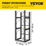 VEVOR Almacenamiento de Botellas de Gas Capacidad de 3 x 13,6 kg Estante para Botellas de Refrigerante de Acero al Carbono para Almacenar Oxígeno, Nitrógeno, Acetileno y Botellas de Refrigerante