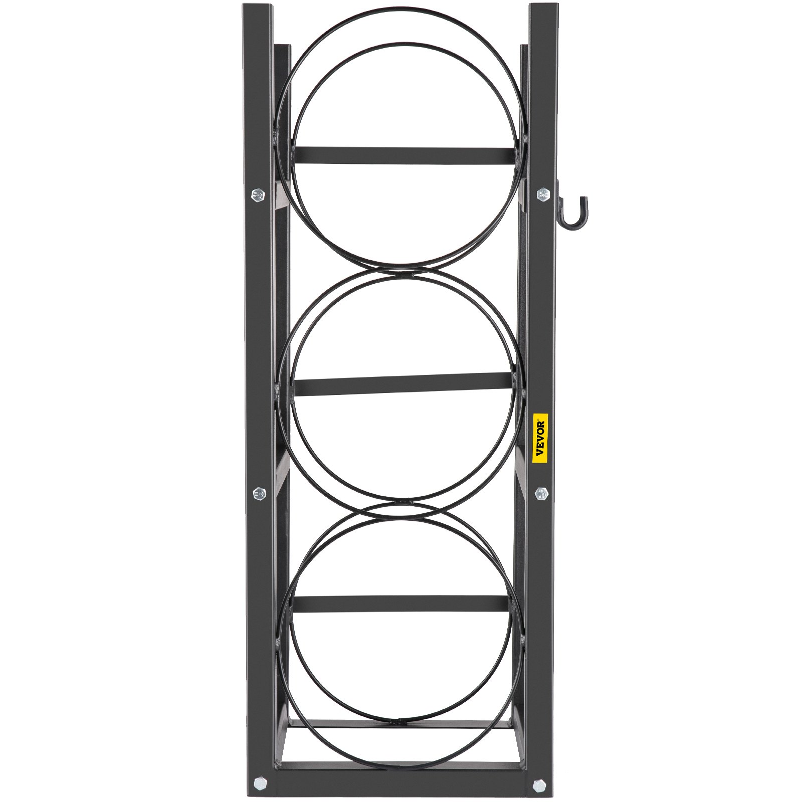 VEVOR Almacenamiento de Botellas de Gas Capacidad de 3 x 13,6 kg Estante para Botellas de Refrigerante de Acero al Carbono para Almacenar Oxígeno, Nitrógeno, Acetileno y Botellas de Refrigerante
