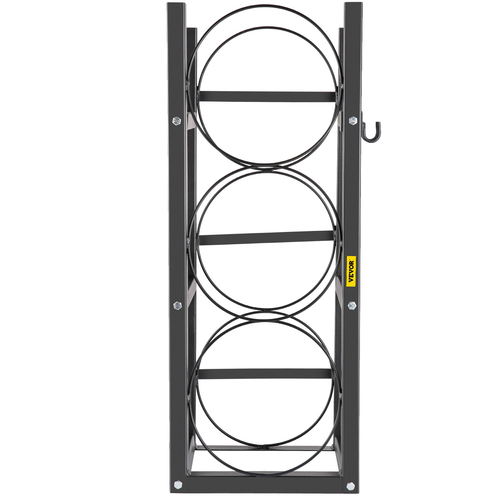 VEVOR Almacenamiento de Botellas de Gas Capacidad de 3 x 13,6 kg Estante para Botellas de Refrigerante de Acero al Carbono para Almacenar Oxígeno, Nitrógeno, Acetileno y Botellas de Refrigerante