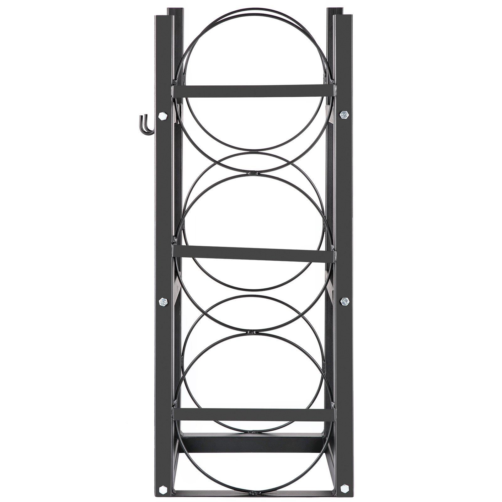 VEVOR Almacenamiento de Botellas de Gas Capacidad de 3 x 13,6 kg Estante para Botellas de Refrigerante de Acero al Carbono para Almacenar Oxígeno, Nitrógeno, Acetileno y Botellas de Refrigerante