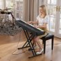 VEVOR Piano Digital 88 Teclas, con Modo de Teclado Dual y Altavoces, Soporte en Forma de X, Pedal de Sostenido, Función de Grabación, 280 Tonos, Conexión Inalámbrica, para Principiantes, Negro
