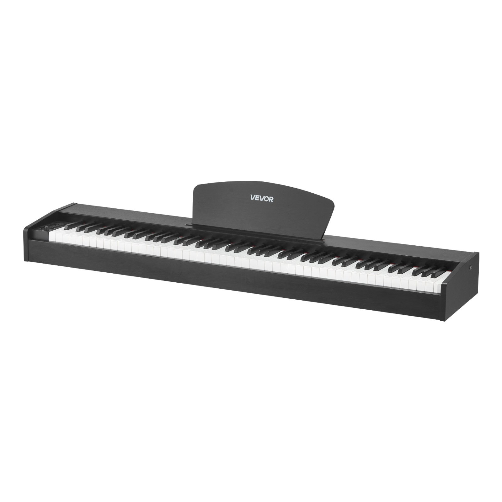 VEVOR Piano Digital de 88 Teclas Contrapesadas, Modo de Teclado Dual, Altavoces, Pedal de Sustain, Función de Grabación, 238 Tonos, Conexión Inalámbrica, para Principiantes, Negro, sin Soporte