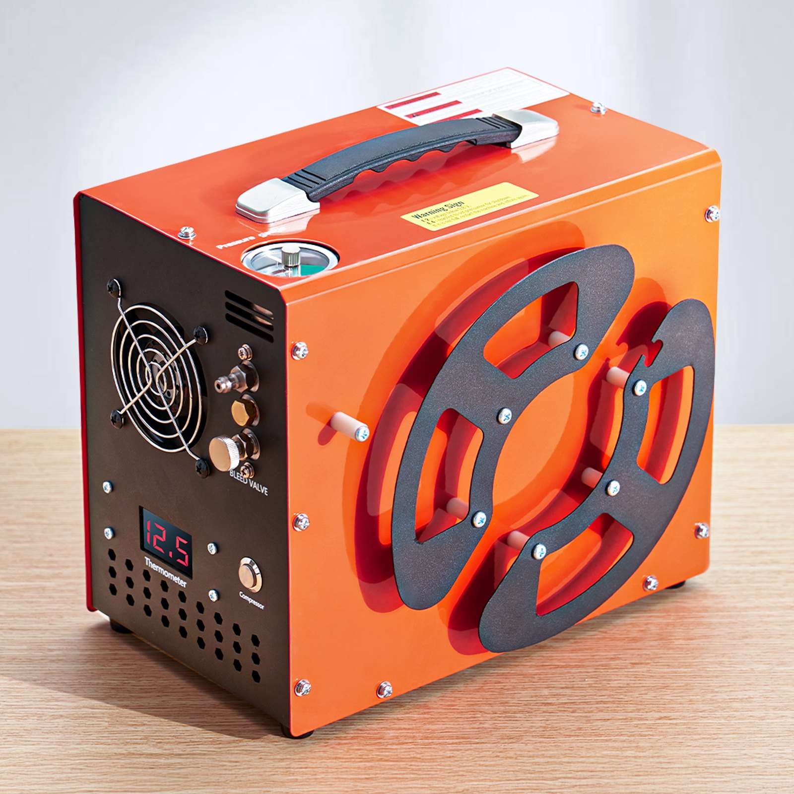 VEVOR Compresor de Aire PCP Comprimido PCP de 4500 PSI/30 Mpa con Convertidor Integrado y Sistema de Enfriamiento por Ventilador, para Rifle de Aire, Botella de Buceo, 300 W 220 V, 300 x 200 x 260 mm