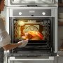 VEVOR Horno Empotrable de Pared 76 L Horno Eléctrico 59,5 cm 3550 W con 9 Funciones de Cocción Calentamiento Rápido a 200°C en 5 Minutos con Rejilla y Bandeja para Hornear, Cocina, Restaurante